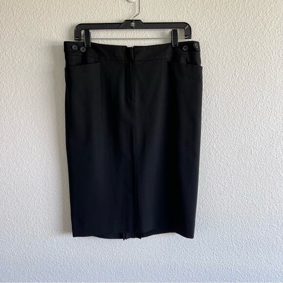Club Monaco Black Pleated Pencil Skirt - Picture 1 of 13